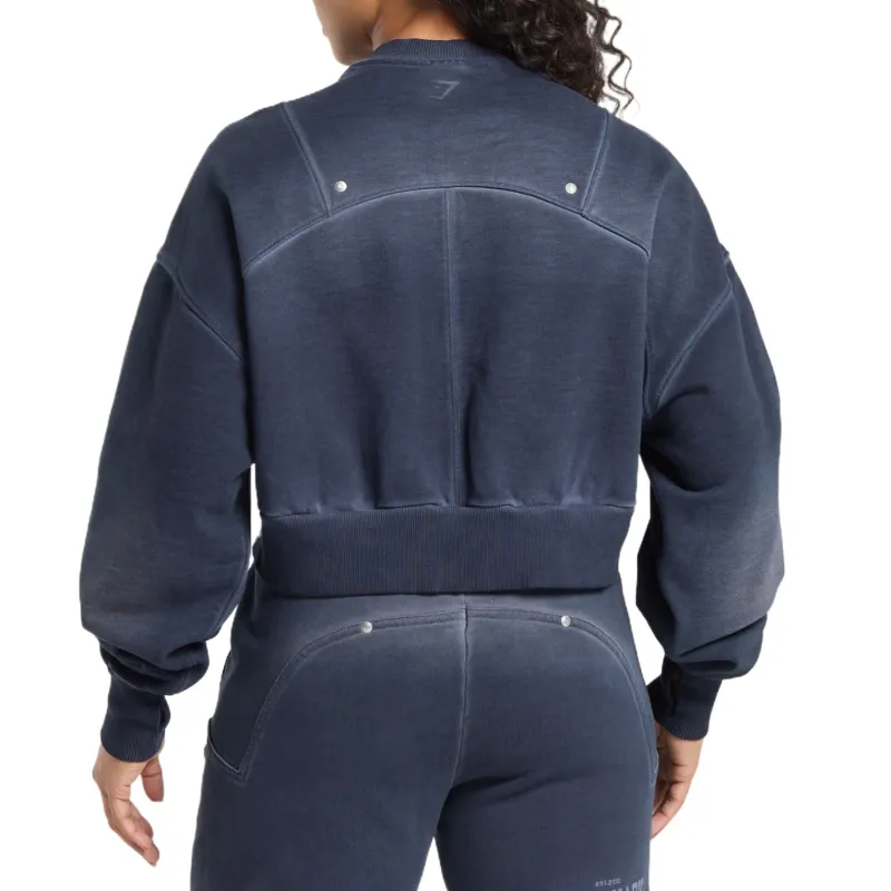 GYMSHARK Sweatshirt Women's Deep Blue-1