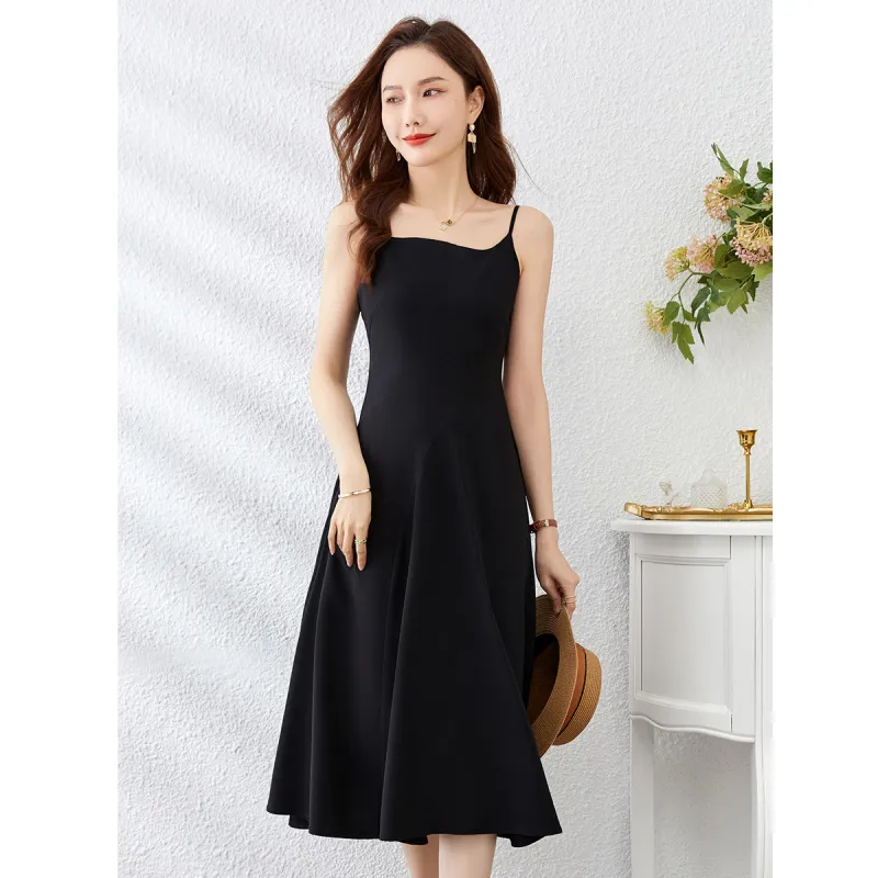 Love Elaine Slip Dress Women's Black-1