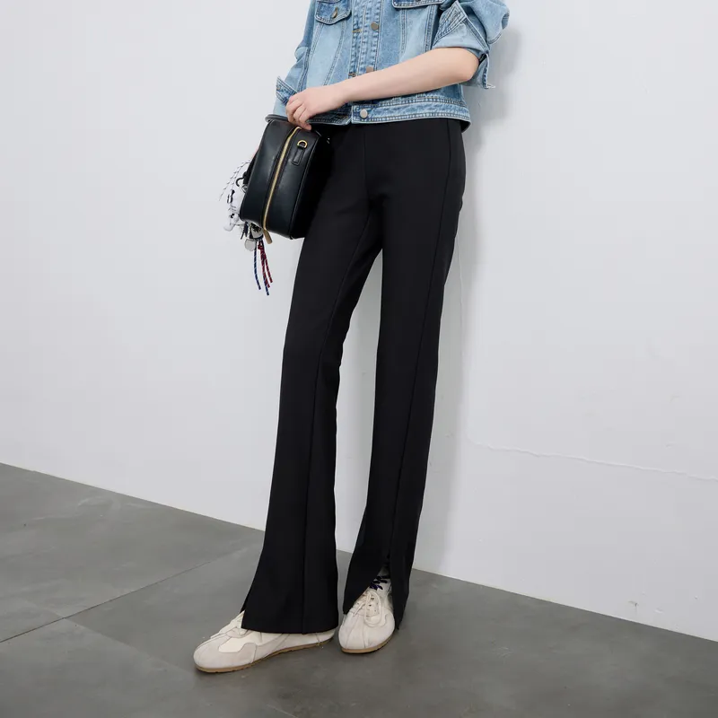 3COLOUR Casual Pants Women's Classic Black-5