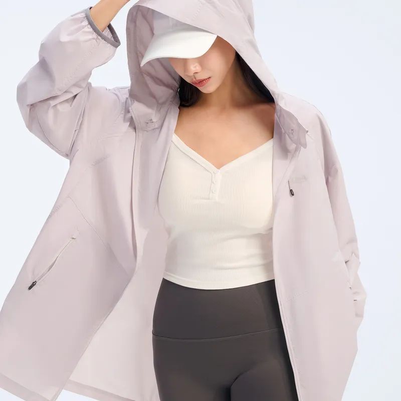LONSDALE Leather Jacket Women's Dusty Purple-2