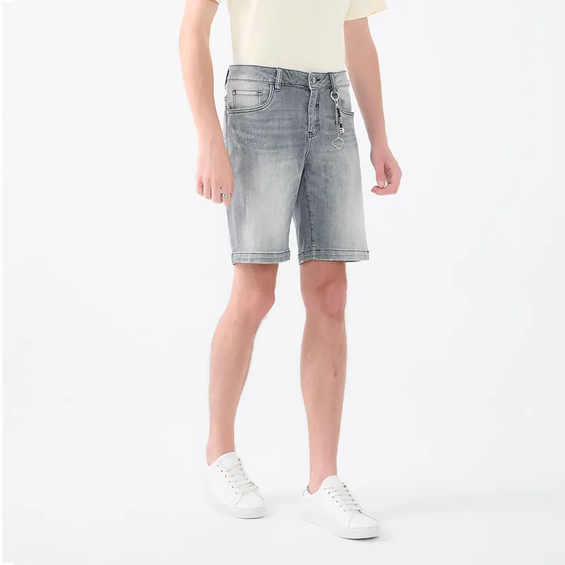 DAVID NAMAN Casual Shorts Men Gray-6