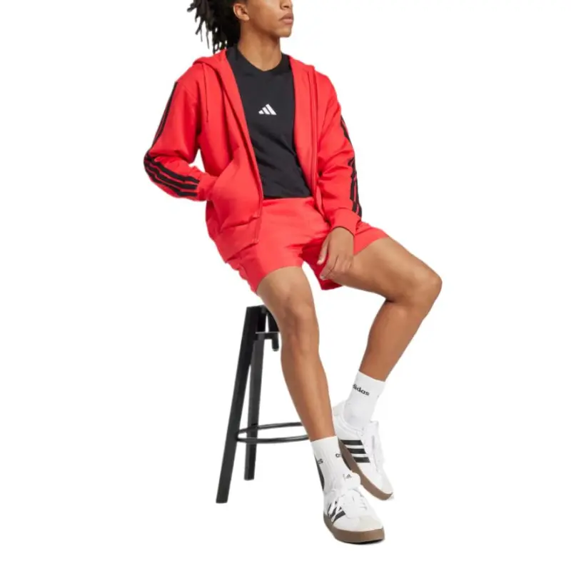 Adidas Free Shipping With AdiClub Essentials 3 Stripes Fleece Hoodie-3