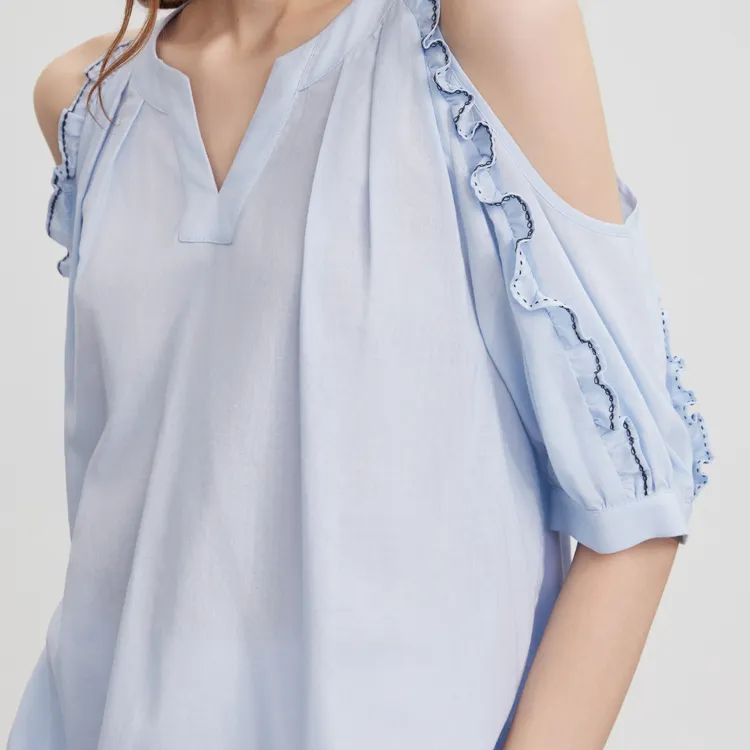 ELLE Shirts Women's Blue-4