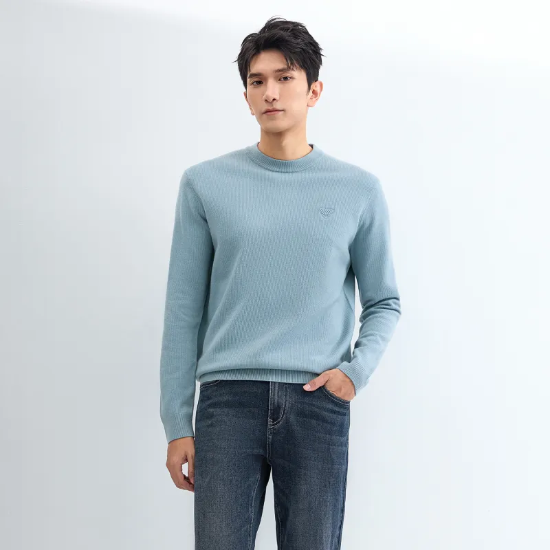 HLA Base Round Neck Long Sleeved Knitwear Men's-10