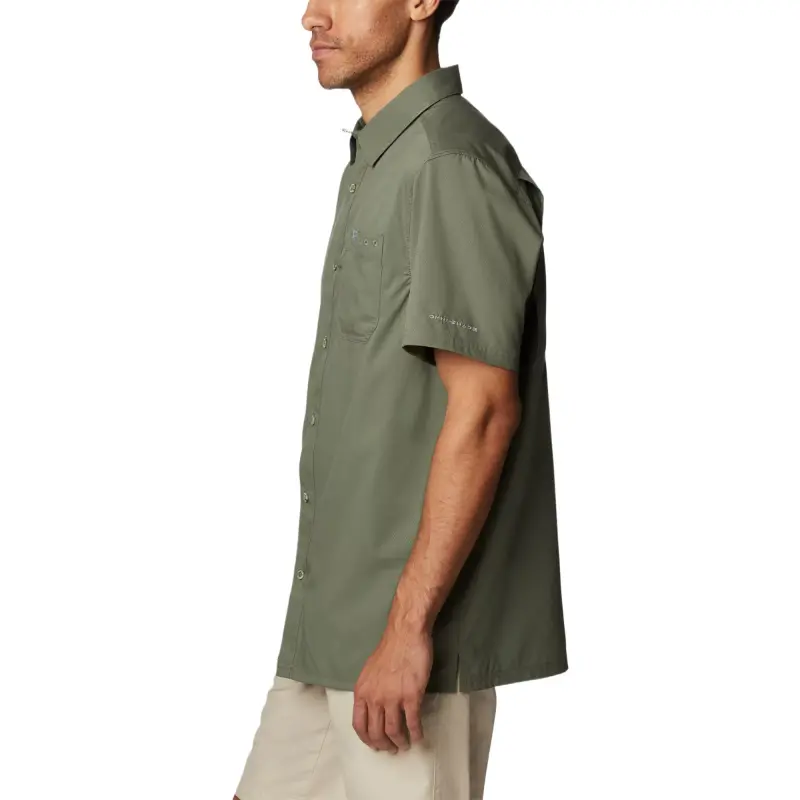 Columbia PFG Slack Tide Omni-Shade Omni-Wick Shirt Men's Green-2