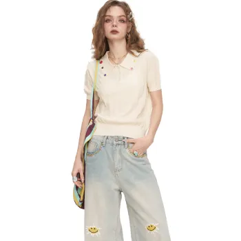 ELF SACK Knitwear Women's Candy White