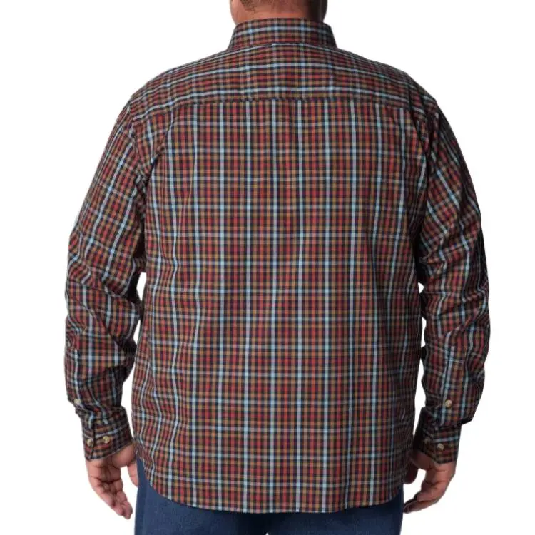Columbia Rapid Rivers Shirt Men's Preppy Marine Blue Everyday Plaid-1