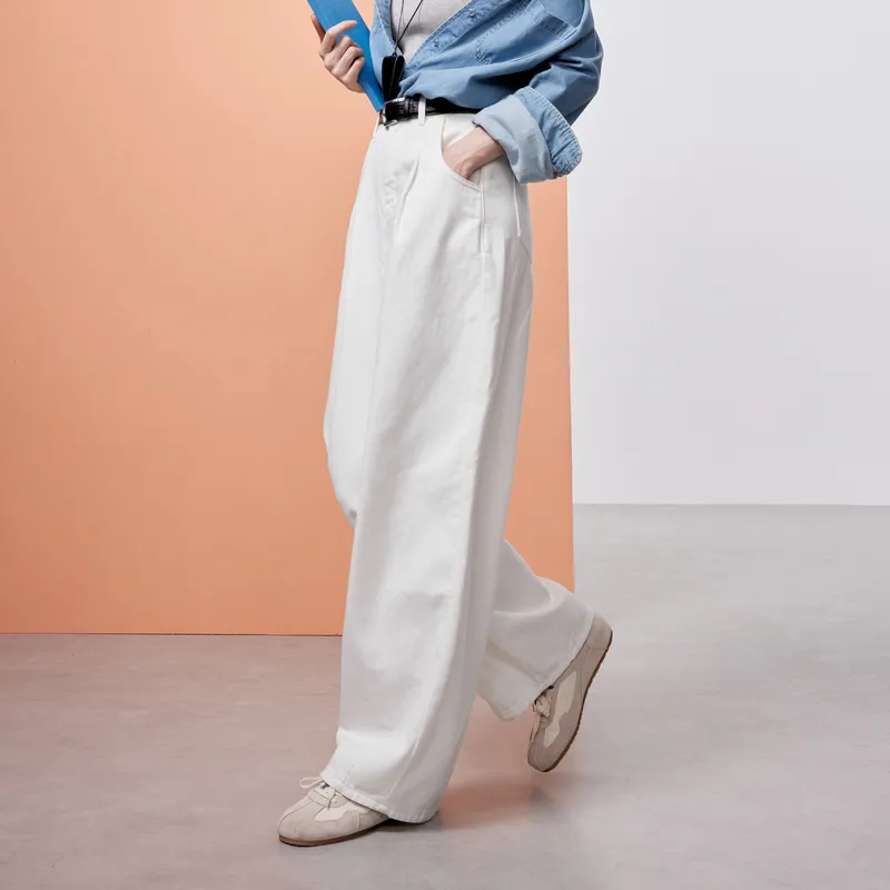 3COLOUR Jeans Women's Cloud White-5