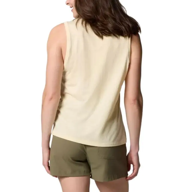 Columbia Sun Trek Tank Tops Women's Lemon-1