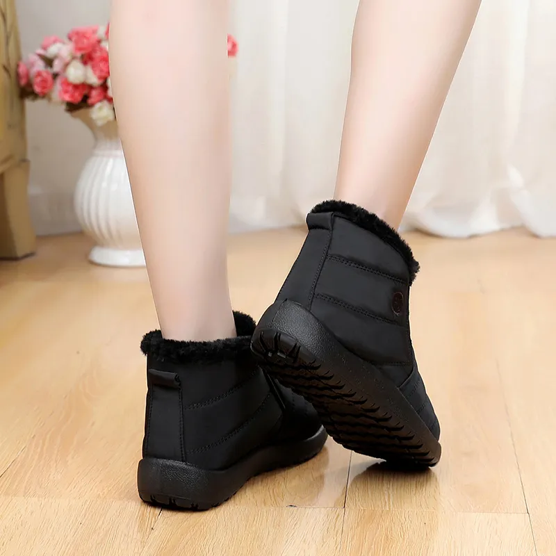 Captain Illy Warm Short Snow Boots Unisex Black-5