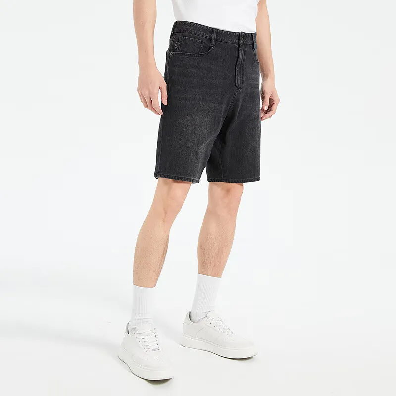 LESS IS MORE Denim Shorts Men's Denim Black-2