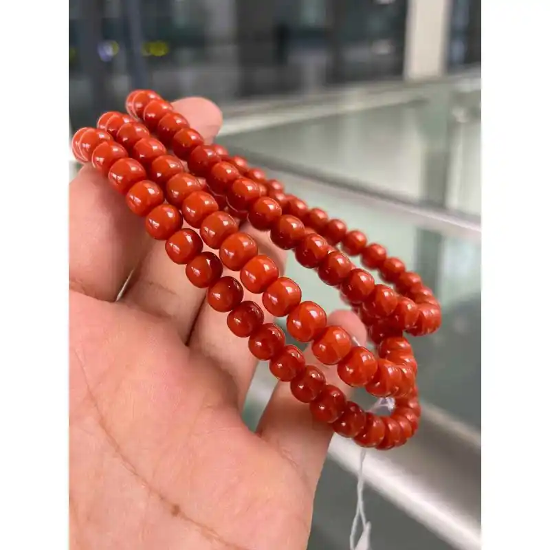 COUMILA South Red Agate Fine Jade Bracelets Unisex Brand New-4