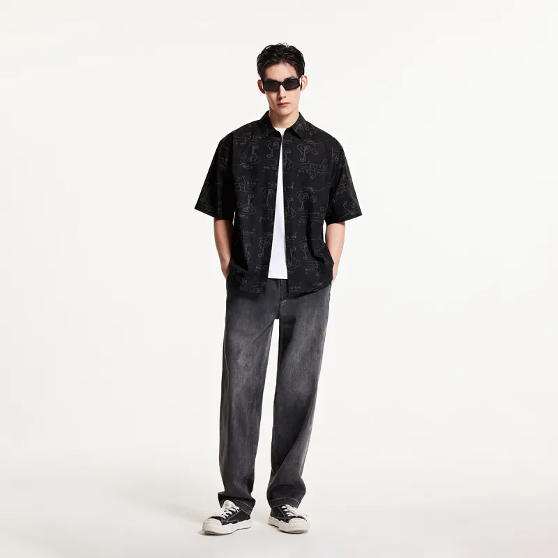 JACK JONES· x Jean Michel Basquiat Spring Summer Shirt Men's-9