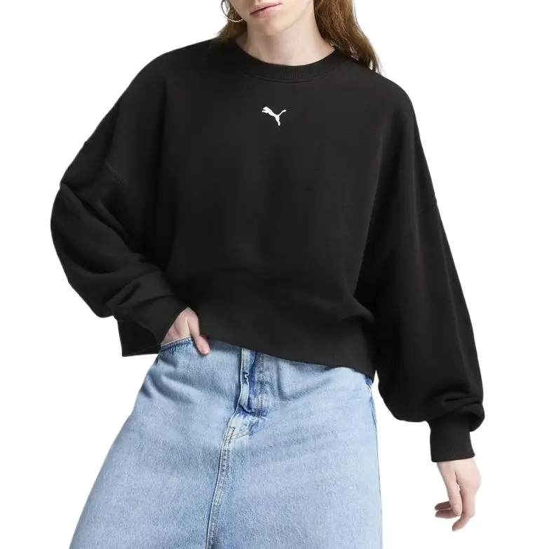 PUMA Essentials WARDROBE Sweatshirt Women's Black-2