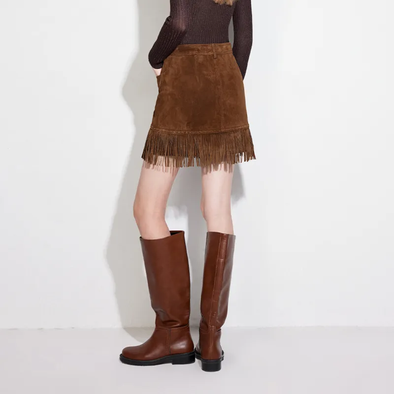 ONLY Leather Short Skirts Women's-7