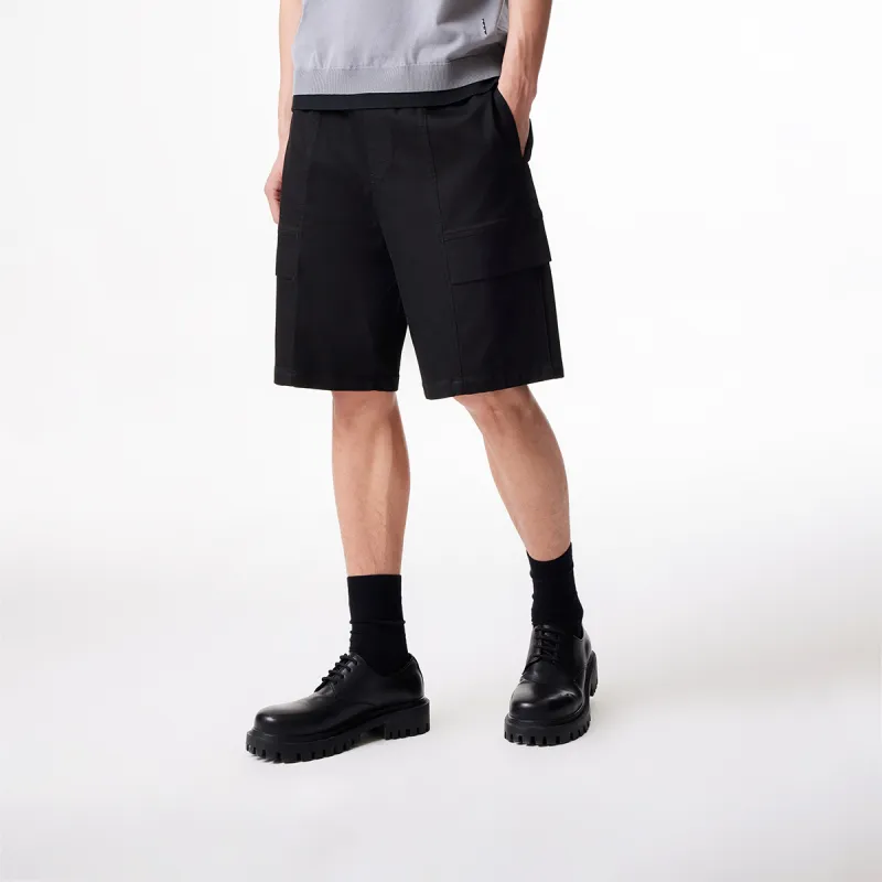 JACK&JONES Denim Shorts Men Black Denim A15-2