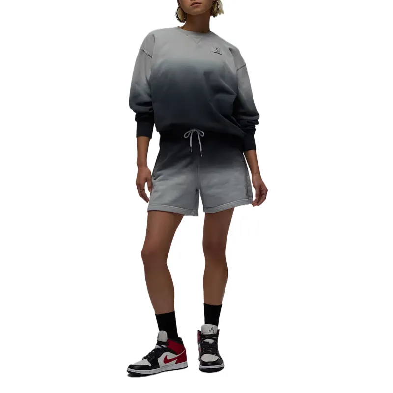 Jordan Flight Fleece Casual Shorts Women's Black Gray-3