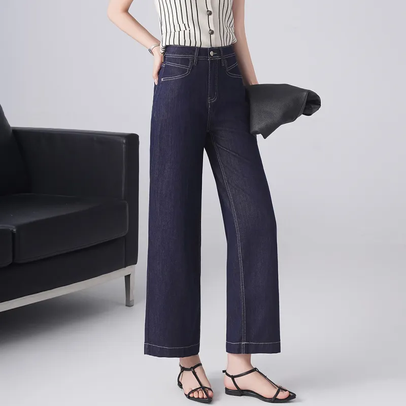TERRE BLEUE Jeans Women's Dark Blue-1