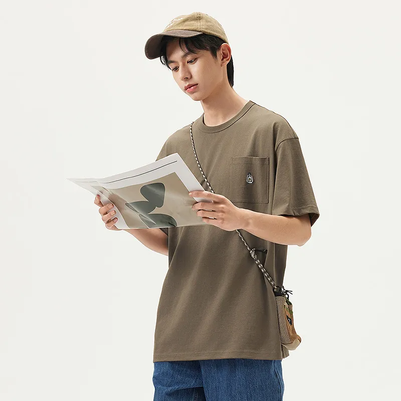Gxg Jeans T Shirts Men Coffee-3