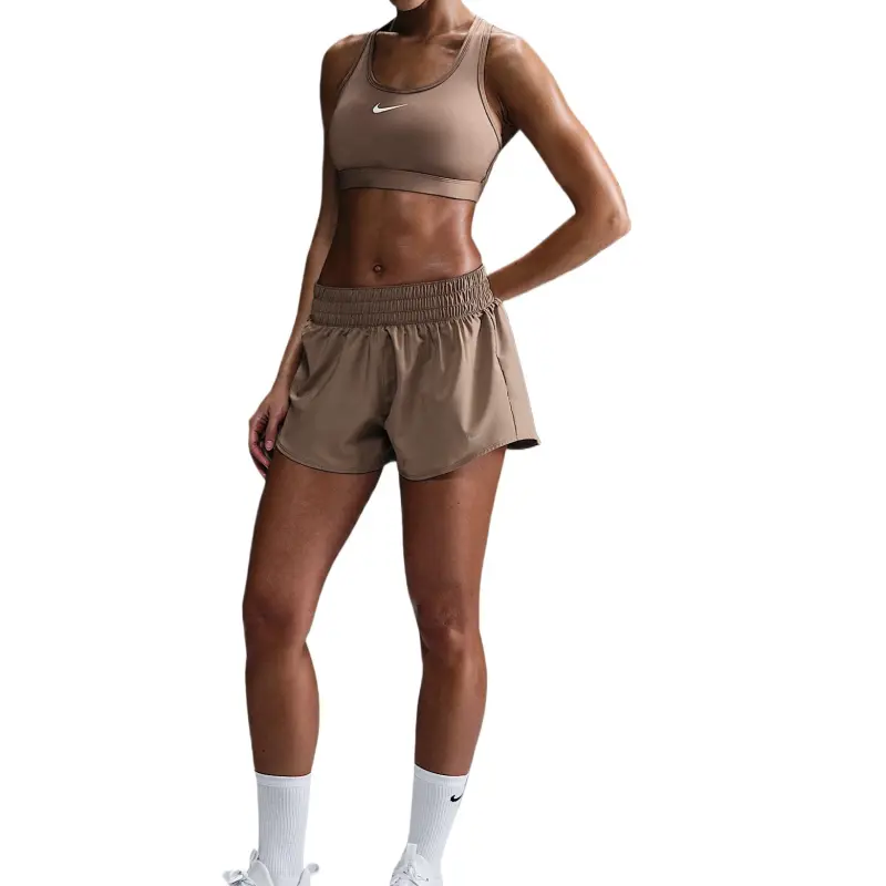 Nike Swoosh Medium Support Sports Underwear Women's Mink Fur Brown-3