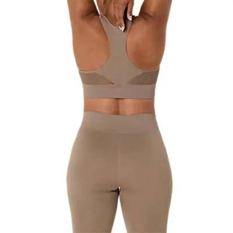 Asics NAGINO FLEX SEAMLESS Bra Women's Taupe-1