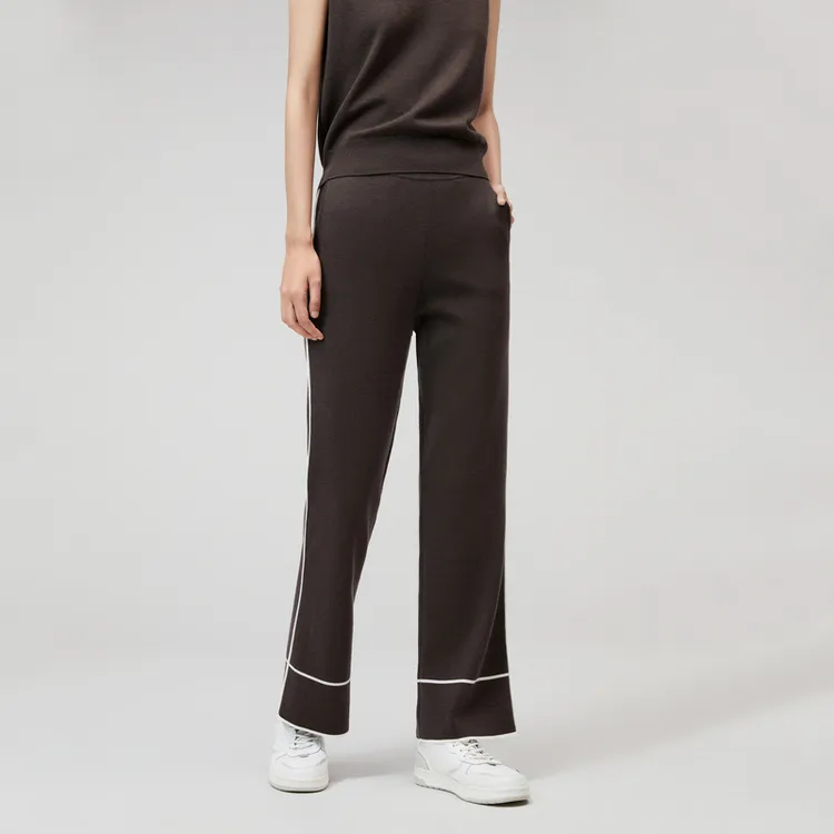 OVV FW23 Casual Pants Women's Dark Coffee-2