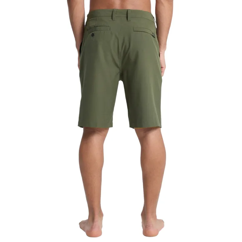 Quiksilver UnionAmph20'Surfsilk Solid Sports Shorts Men's Grass Green-6