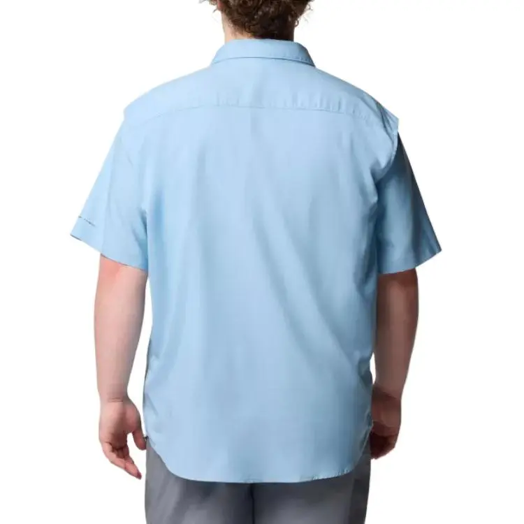 Columbia Utilizer 2 Solid Short Sleeve Shirt Omni-Wick™ Shirt Men's Blue-1