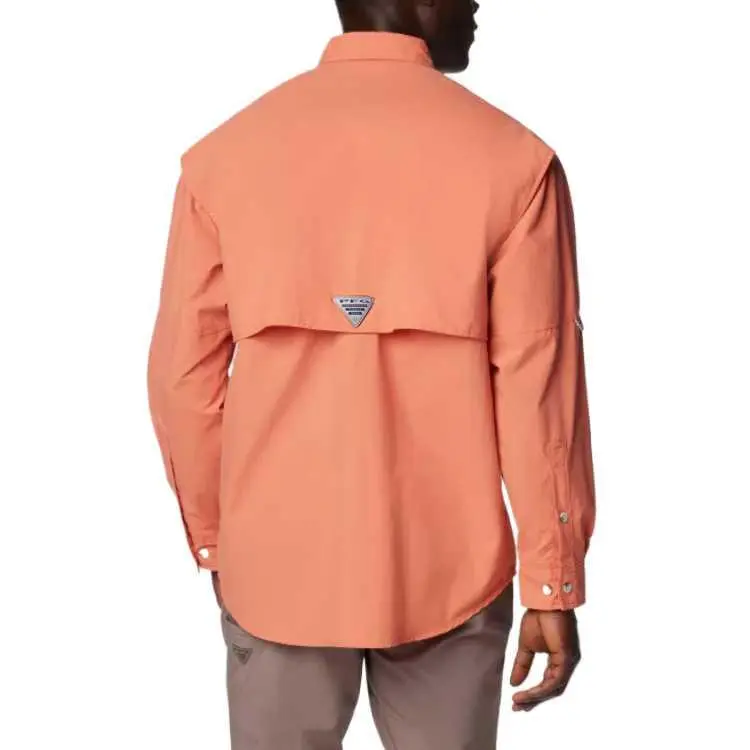 Columbia PFG Bahama 2 Shirt Men's Fade-Resistant Peach-1