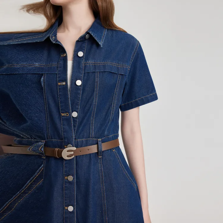 ELLE Short Sleeved Dress Women's-5