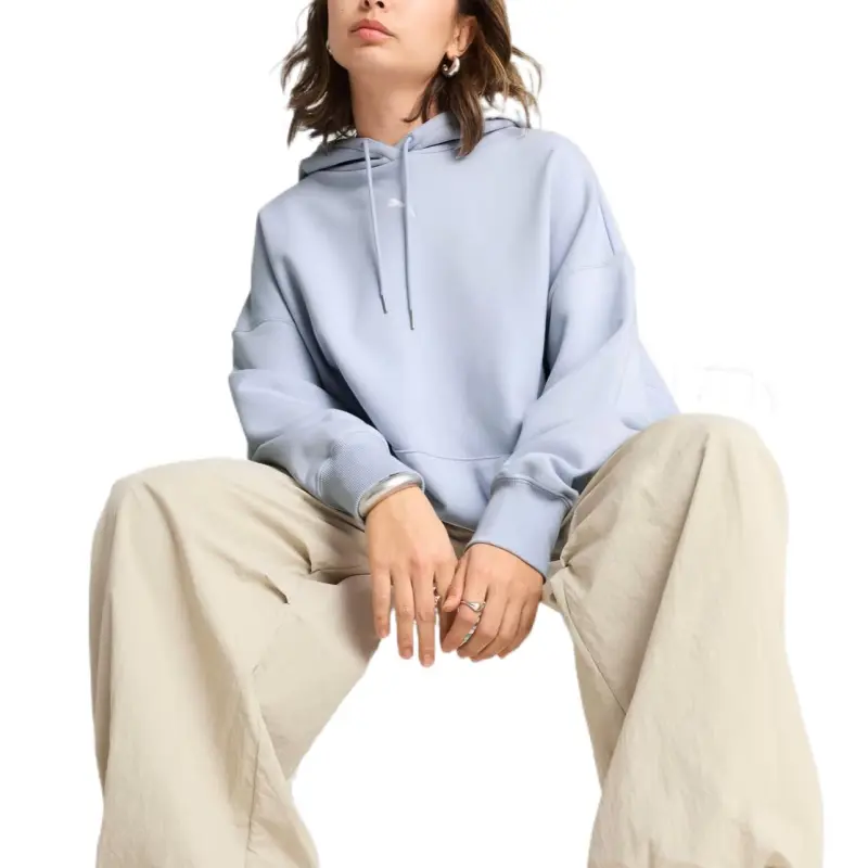 PUMA ESShoodie Sweatshirt Women's Light Blue-4