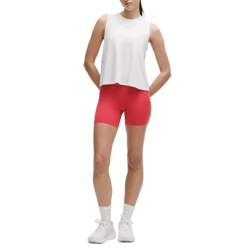 Lululemon Cross Back Pace Crush Graphic Tank Top Sport Vests Women's White-2