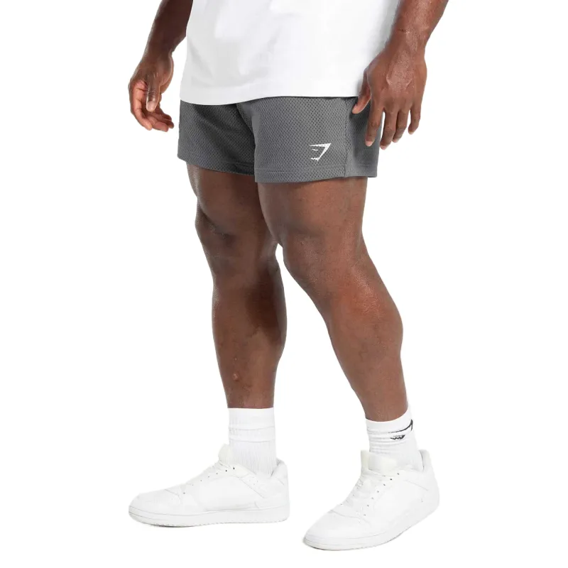 GYMSHARK Lifting Mesh 5' Shorts Casual Shorts Men's Gray-2