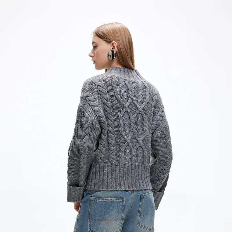 ONLY Knitwear Women's Light Gray Multicolor-4