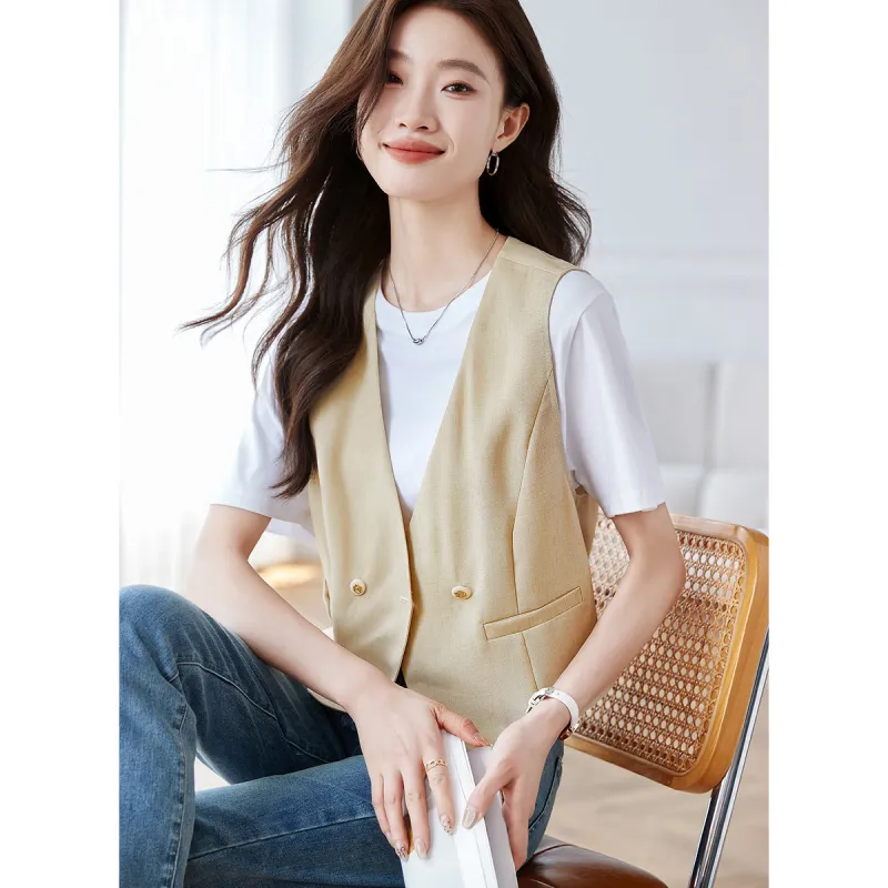 Still quiet Crop Tops Women's Light Khaki-2