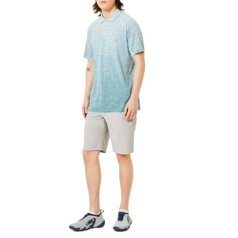 Oakley Polo Shirt Men's Light Blue Green-6
