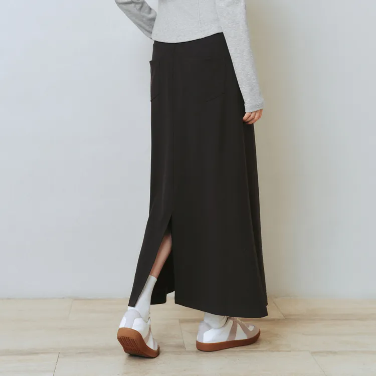 PEACEBIRD Casual Short Skirts Women's Rabbit Fur Gray-4