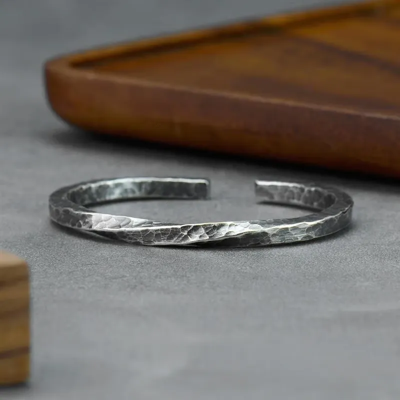 FUYUFU 999 Fine Silver Bangles Unisex-1