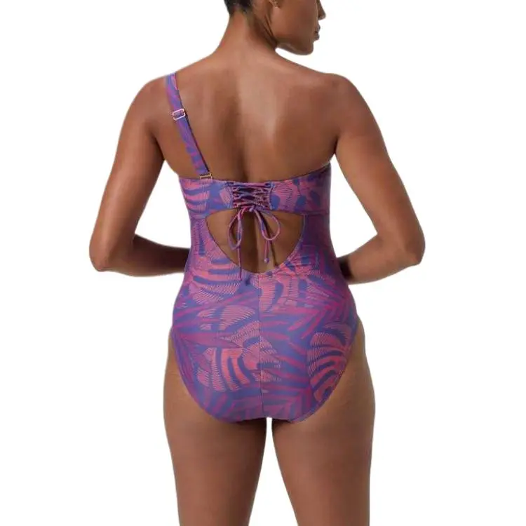 Speedo One piece Swimsuit Women's Pink Orange-5
