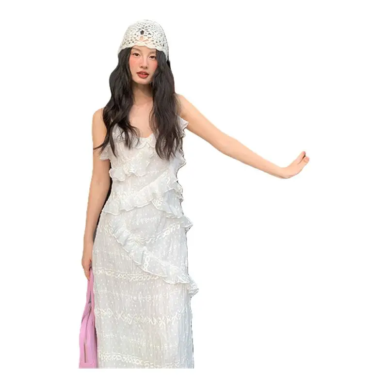 TOUCH MISS Slip Dress Women's White-2