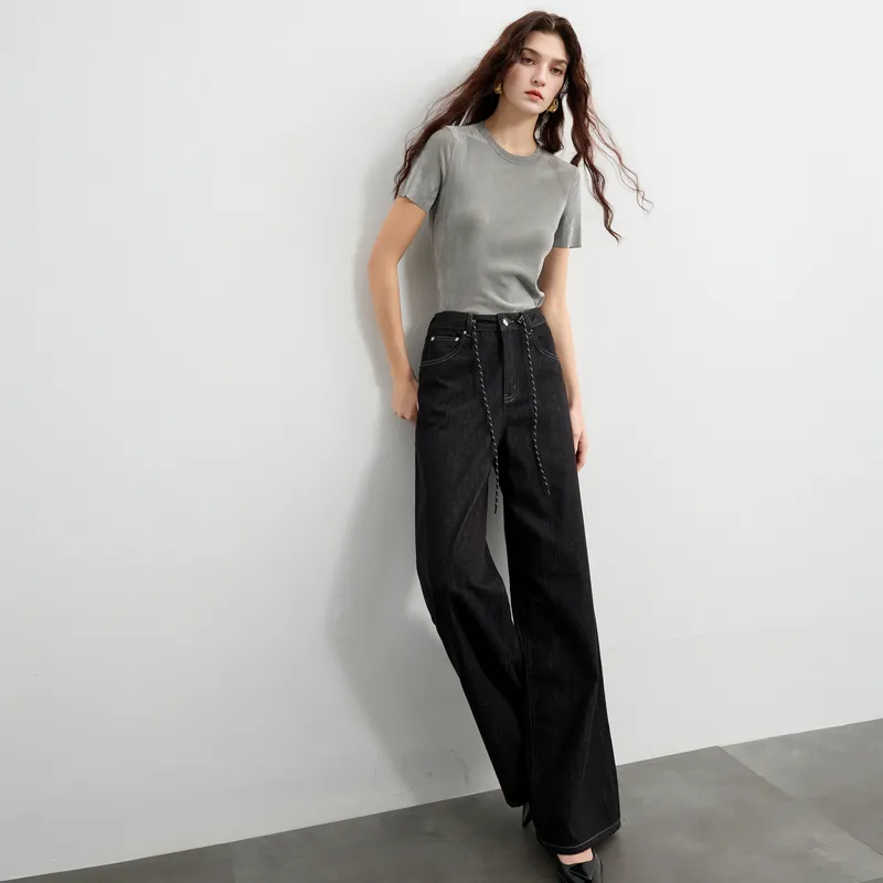 3COLOUR Jeans Women's Classic Black-5