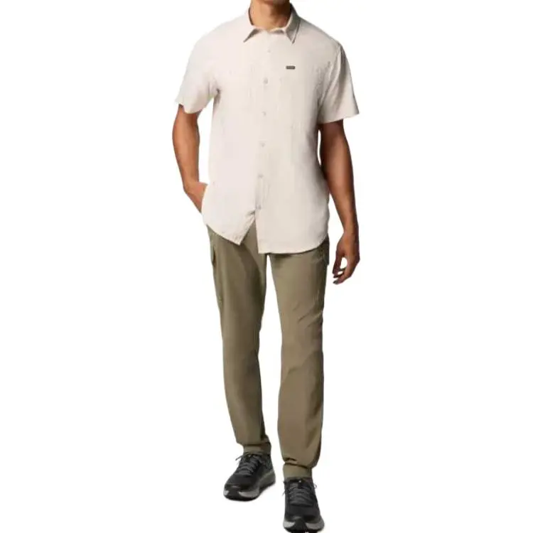 Columbia Tech Trail Cargo Pants Men's Stone Green-1