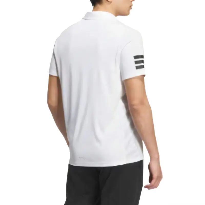 Adidas Tennis3 Stripes Polo Shirt Men's White/Black-2