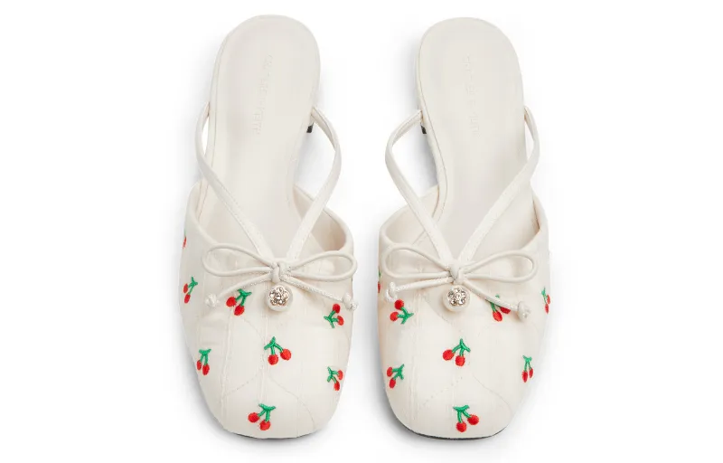 CHARLES&KEITH Composite Sole Closed Toe Slippers 1.6cm Women's-14