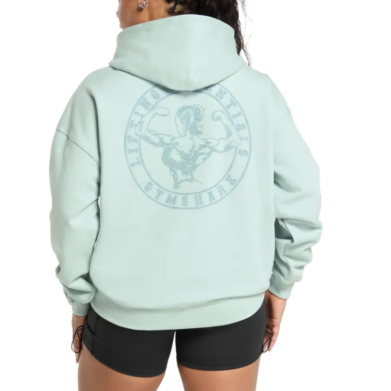 GYMSHARK Back Gains Graphic Hoodie Sweatshirt Women's-5