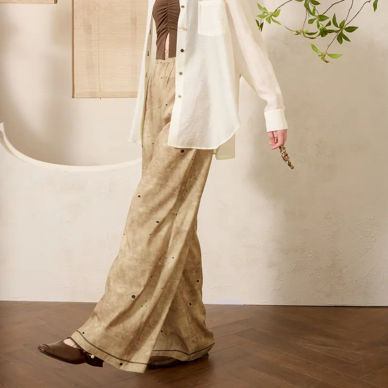 3COLOUR Casual Pants Women's Khaki-5