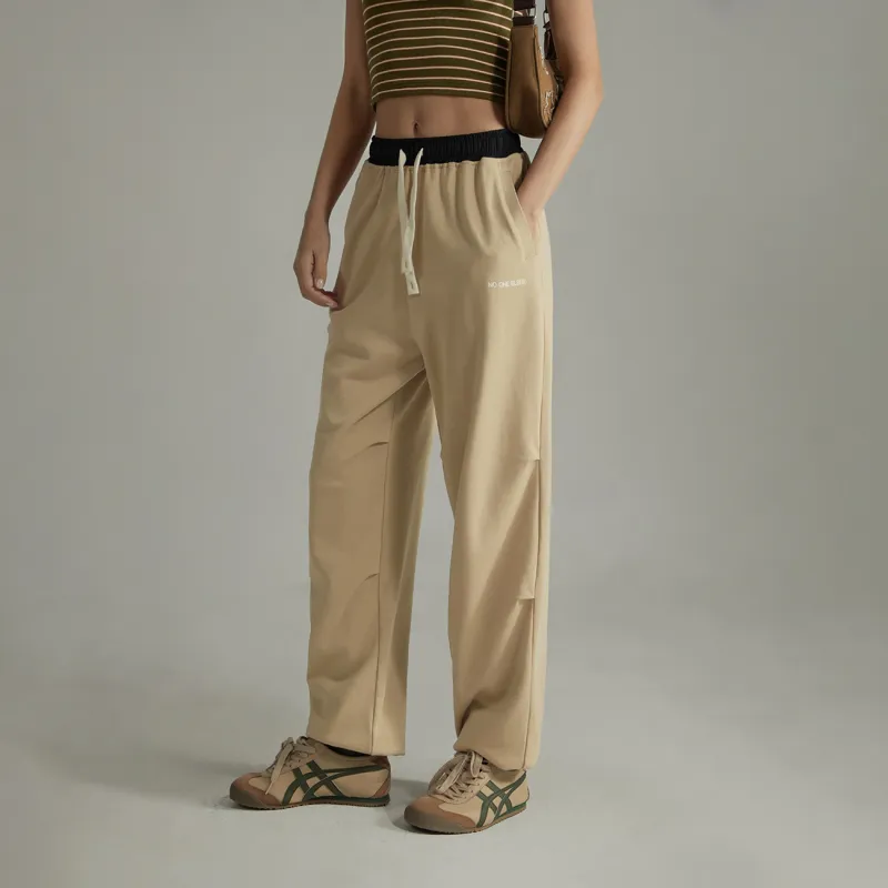 NO ONE ELSE Casual Pants Unisex Khaki-2