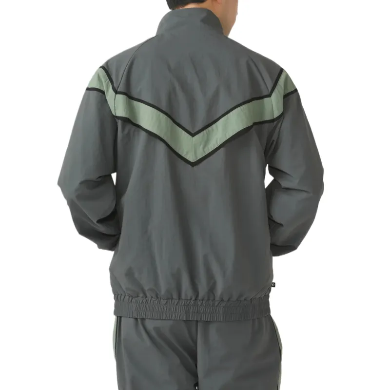 Converse NYLON TRAINING JACKET MENS Jacket Men's Gray-3