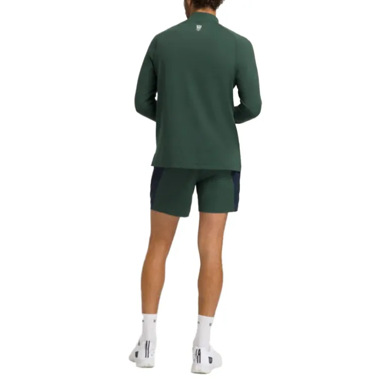 Wilson Layer Up Half Zip T Shirt Men's Green-4