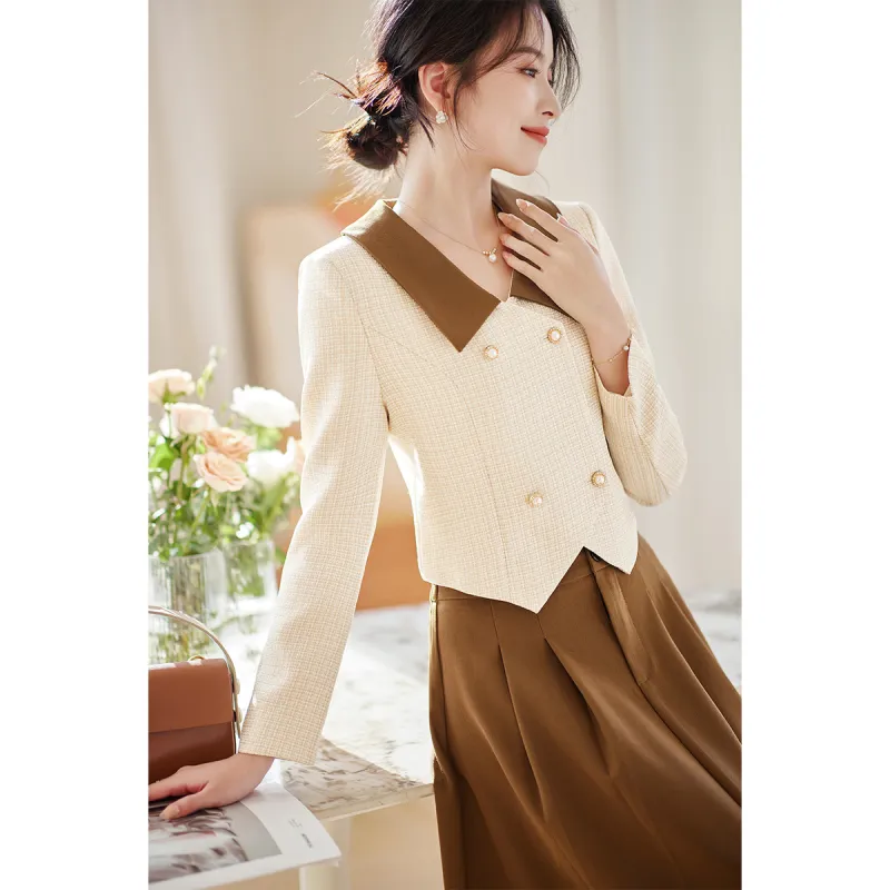 Like The Age Of Water Spring Long Sleeved Dresses Regular Women's Khaki-0